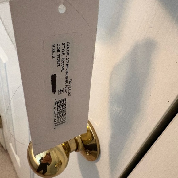 Maralyn & Me Brown Plaid Pea Coat - Picture 4 of 4